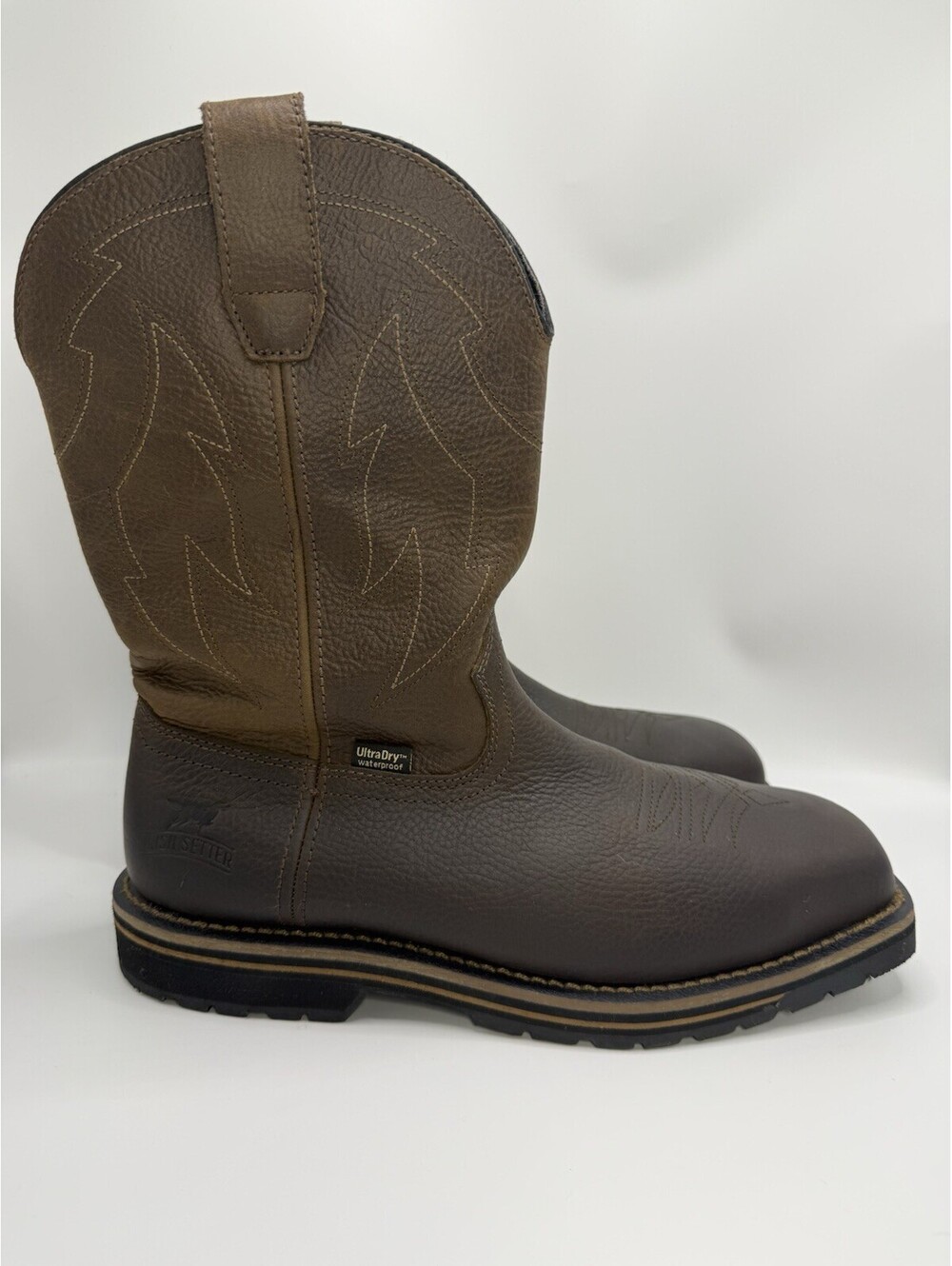 IRISH SETTER KITTSON 83976 MEN'S 8.5 WATERPROOF STEEL TOE PULL ON WORK BOOTS